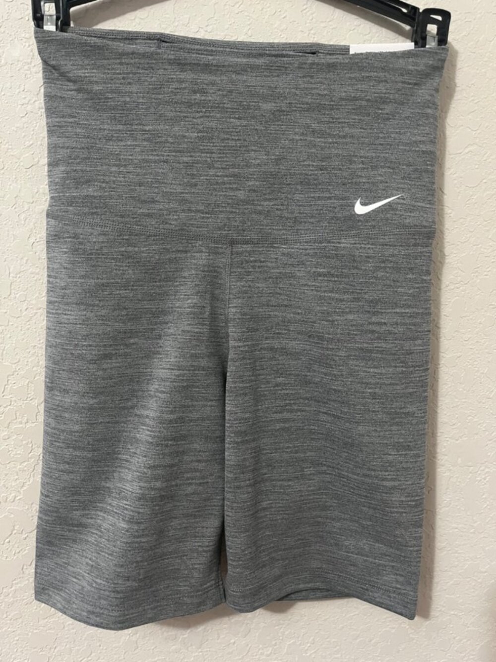 Nike One Bike Shorts Gray Heather High Rise 7 Inch Dri-Fit Sz XS NWT